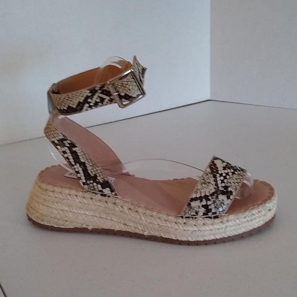 Steve Madden Shoes - Steve Madden snake skin Espadrille Platform Sandal NWOT
